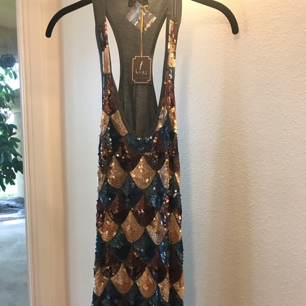 T-Bags Los Angeles Sequin Dress. XS NWT